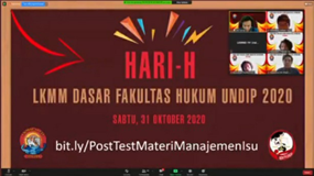 LKMMD FAKULTAS HUKUM UNDIP 2020