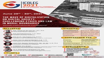 INTERNATIONAL CONFERENCE ON LAW, ECONOMIC & GOVERNMENT (ICOLEG ) 2021