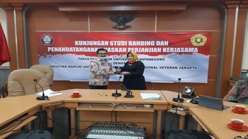 Studi Banding dan Penandatanganan Kerjasama FH UNDIP dengan FH UPN Veteran Jakarta