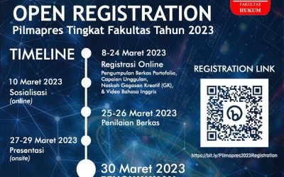 OPEN REGISTRATION PILMAPRES TINGKAT FAKULTAS 2023