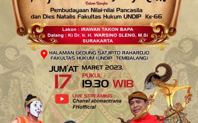 Pagelaran Wayang Kulit Rangkaian Dies Natalis FH ke 66