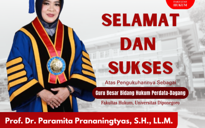 Pengukuhan Prof. Paramita Sebagai Guru Besar FH Undip