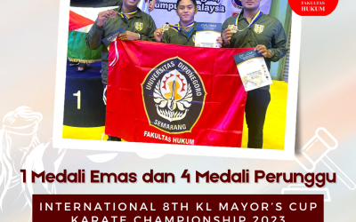 Mahasiswa FH Undip Memborong Medali International 8th KL Mayor’s Cup Karate Championship 2023