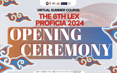 Pembukaan kegiatan Summer Course The 6th Lex Proficia 2024