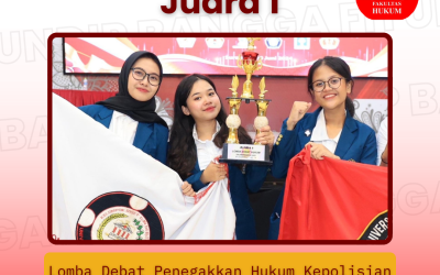 Juara 1 Lomba Debat Penegakkan Hukum Kepolisian Republik Indonesia Tingkat Zona Tengah