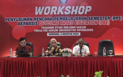 Workshop Penyusunan Rencana Pembelajaran Berbasis OBE untuk Program Studi Sarjana Hukum Undip