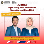 Delegasi FH Undip raih Juara 2 Legal Essay